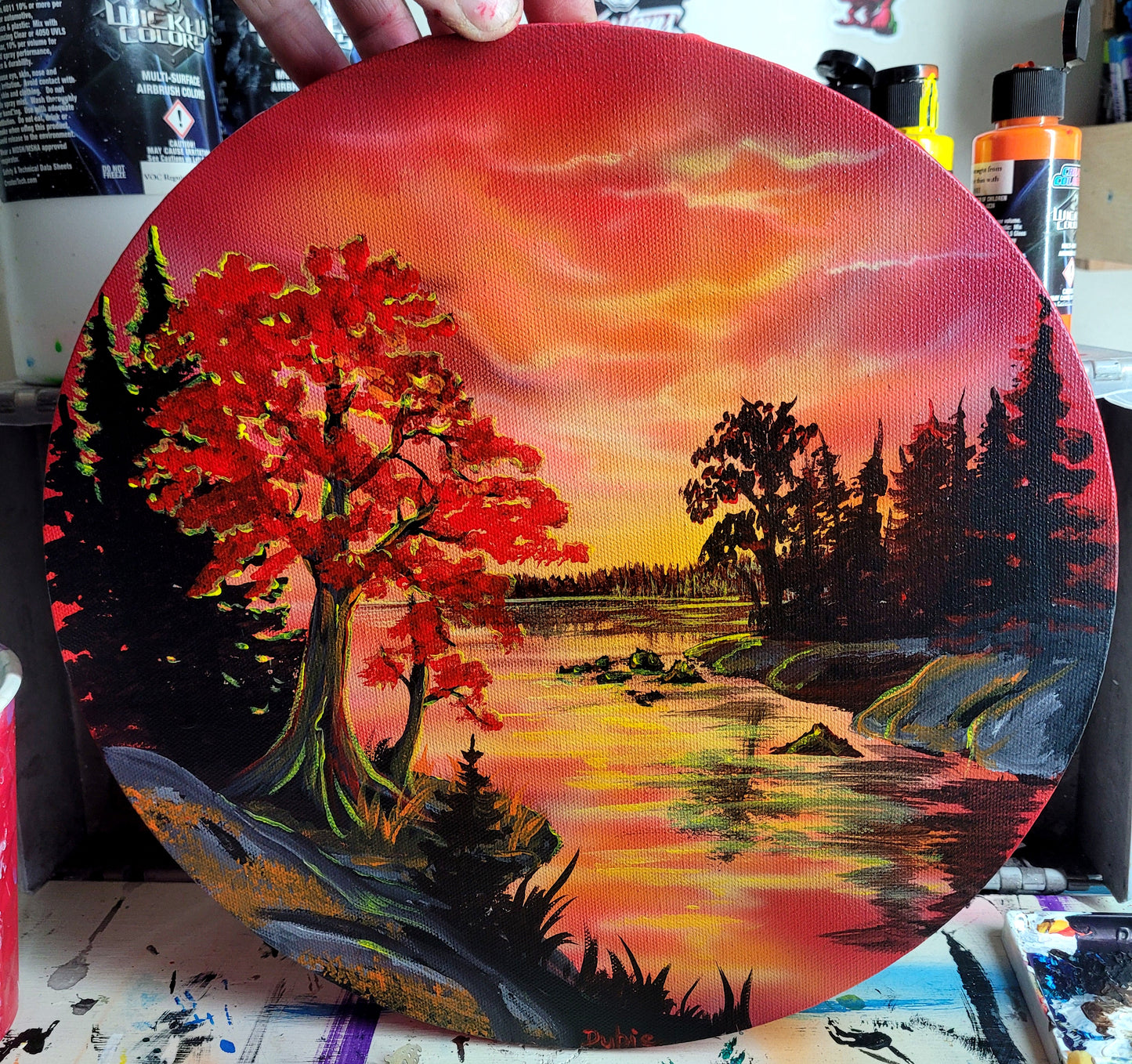 Burning sunset