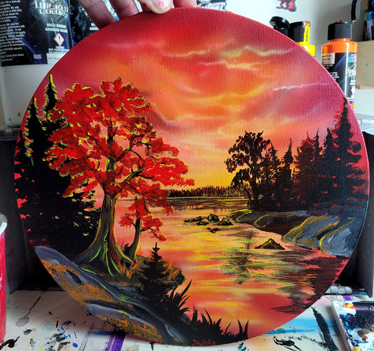 Burning sunset