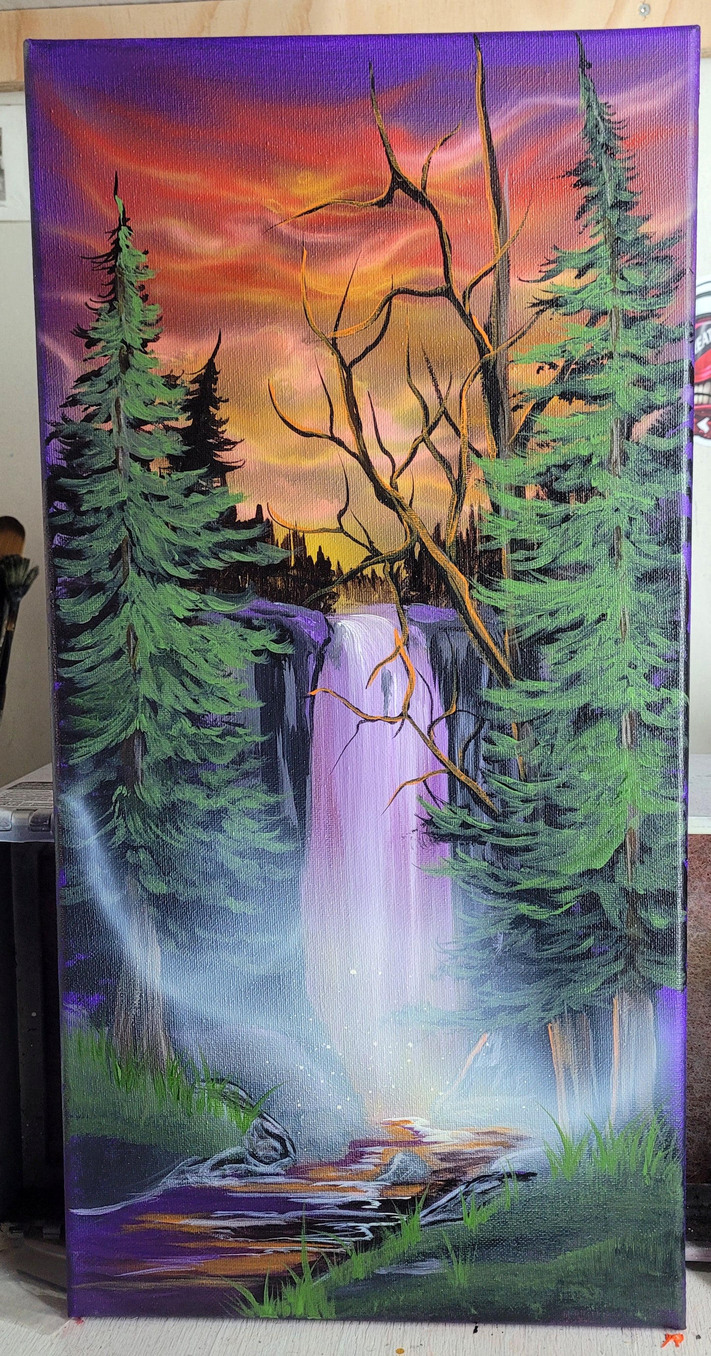 Large waterfall